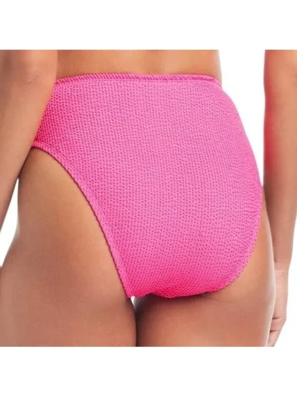 Bar III Women's XS Pink Textured Bikini Bottom Candy Kiss Swimwear K1239 - Picture 2 of 7